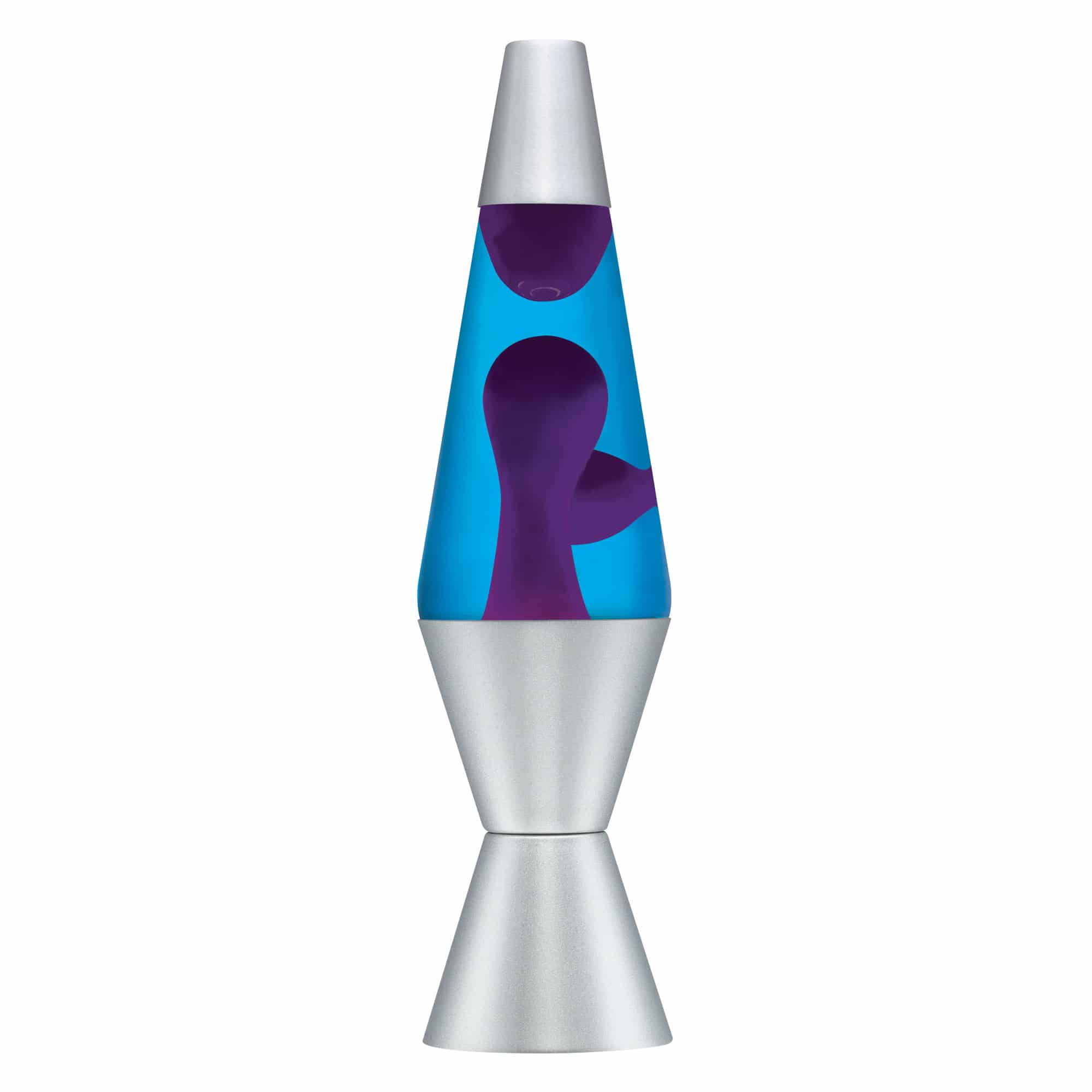 14.5" Lava Lamp – Purple/Blue/Silver
